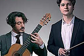 Affiche du Festival de musique classique - Châteauneuf sous les étoiles avec Luka Faulisi et Gabriel Bianco